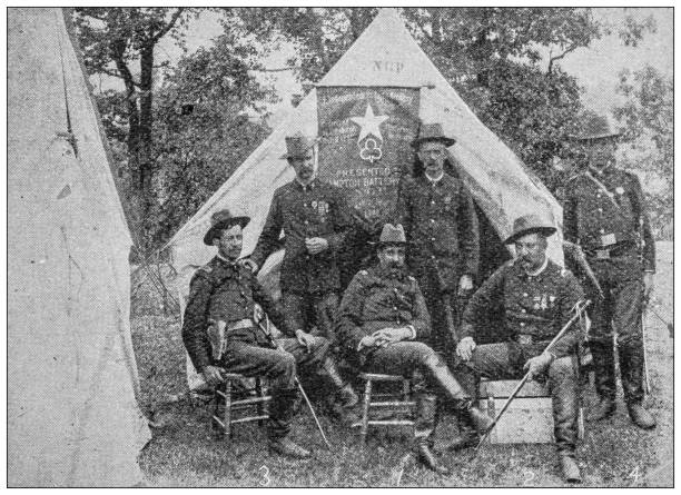istock Antique image: National guards of Pennsylvania and its antecedents, colonel Sam Black, Homestead 2150012581