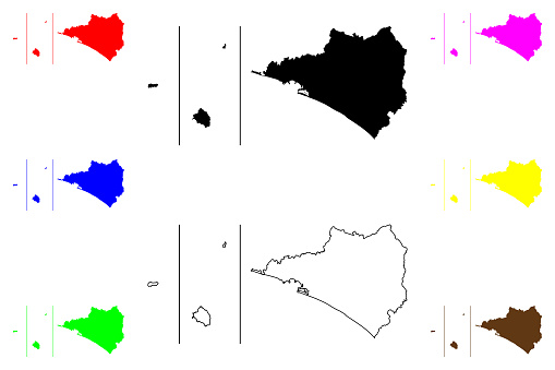Colima Map Printable Colima Map Stock Illustration - Download Image Now - iStock
