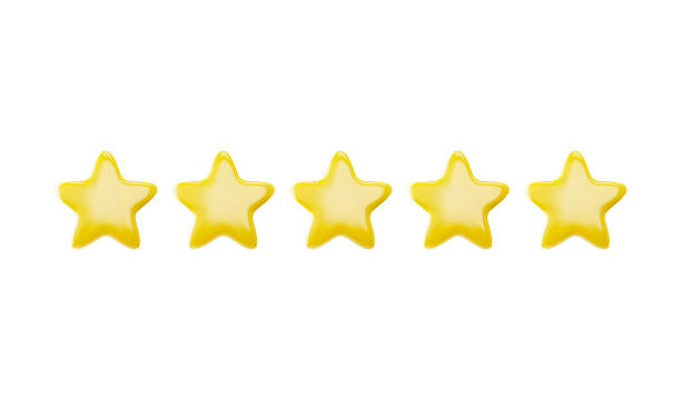 istock Set of 3D vector yellow stars, ideal for ratings on an isolated background. 2150016522
