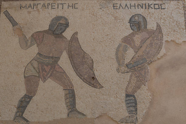 istock Gladiators Mosaic at Kourion Archaeological Site. 2150021101
