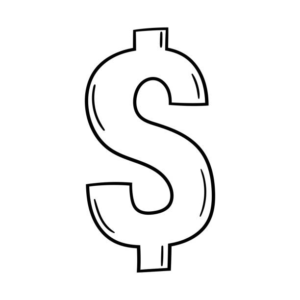 stockillustraties, clipart, cartoons en iconen met dollar sign vector icon - dollarteken