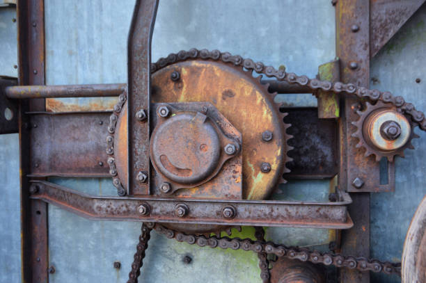 istock Rusty Gears Antique Tractor Close Up 2150023706