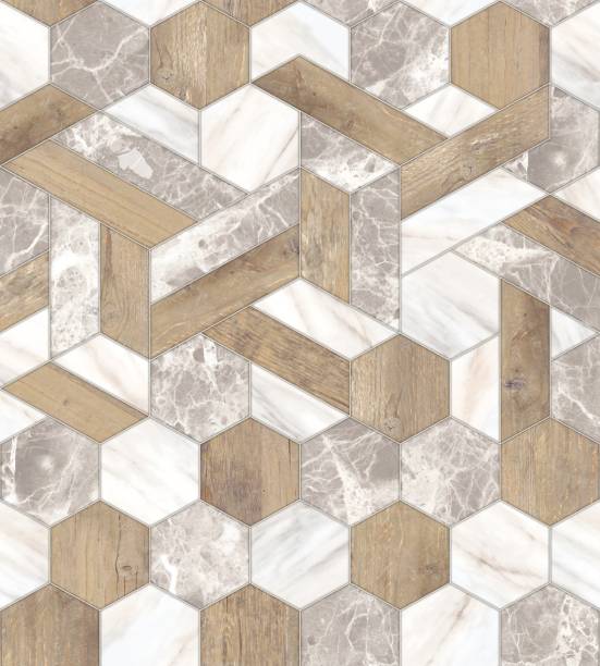 istock modern marble mosaic, abstract background, wallpaper,hexagon tile. 2150026557