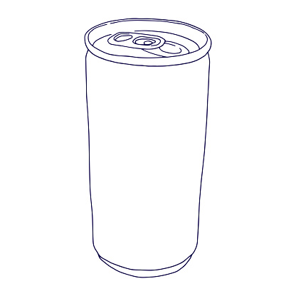 Sample Can Drawing Simple Can Line Drawing Illustration Stock Illustration - Download ...