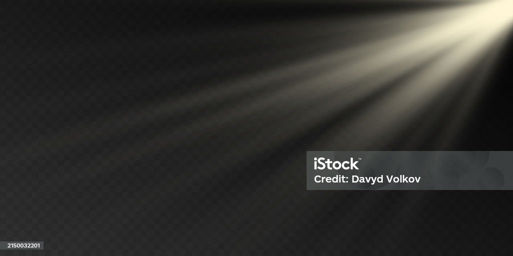 Sun Overlay Vector Vector Golden Sun Overlay Light Effect Stock Illustration - Download ...