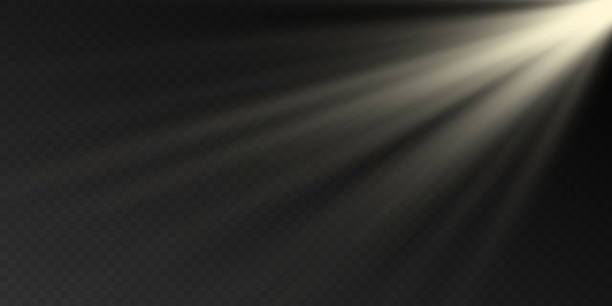 Vector golden sun overlay light effect Vector golden sun overlay light effect. Glowing sunrays with transparency grid layer. Stock royalty free vector sunbeam stock illustrations