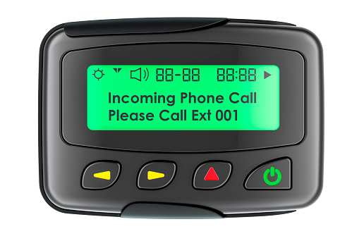 Pager, beeper. 3D rendering isolated on white background