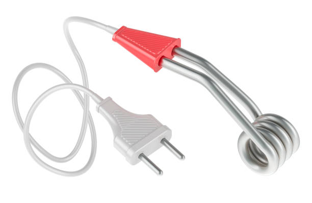 istock Small domestic immersion heater. Electrical appliance for heating water, 3D rendering 2150033643