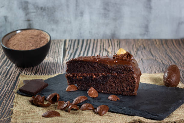 istock Chocolate at its best: Chocolate cake and delicious ganache. 2150038712
