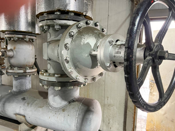 istock The pipe leading to the collector has a valve with a black knob on it 2150042021