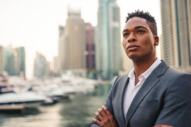 istock african business man in dubai marina 2150043853