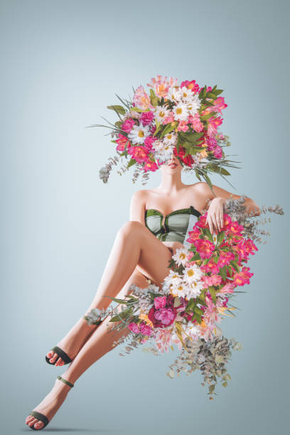 istock Portrait with flowers 2150045879