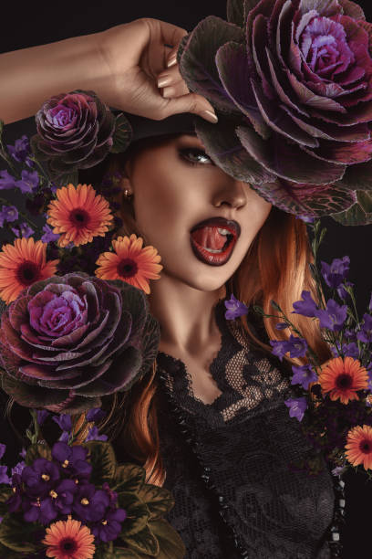 istock Portrait with flowers 2150045897