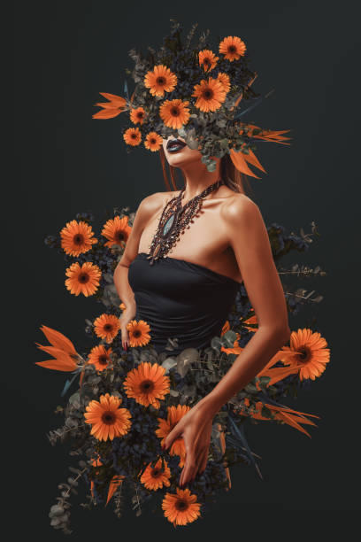 istock Portrait with flowers 2150045930
