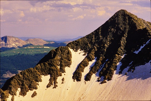 Beatiful Views abound when Climbing WIlson Peak and El Diente in the San Miguel Range of Colorado near Telluride in 1983