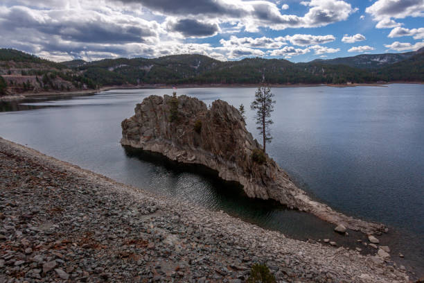 istock Rocky Island in Pactola Lake 2150048006
