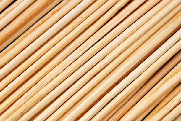 Background made with wooden sticks arranged diagonally