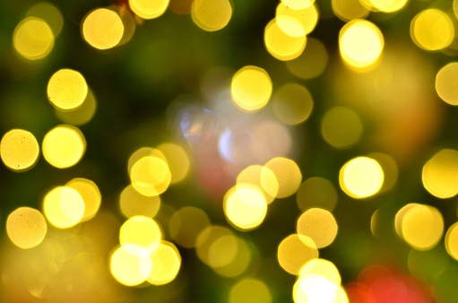 The abstract light bokeh is the symbol for celebration.