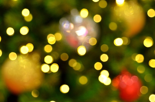 The abstract light bokeh is the symbol for celebration.