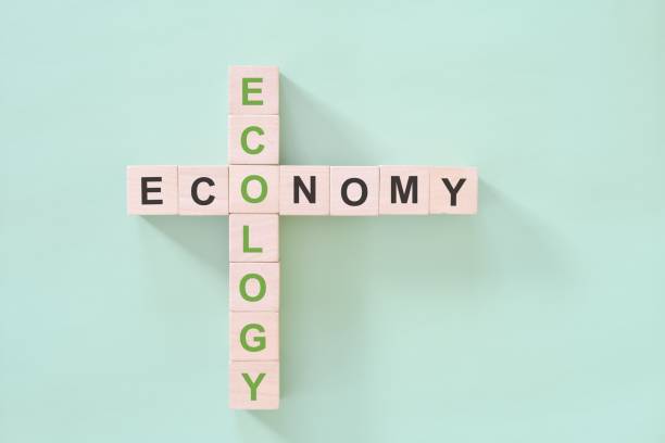 istock Economy and ecology balance, connection, relationship and priority concept. 2150063427