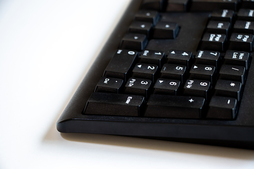 numeric keypad on computer keyboard