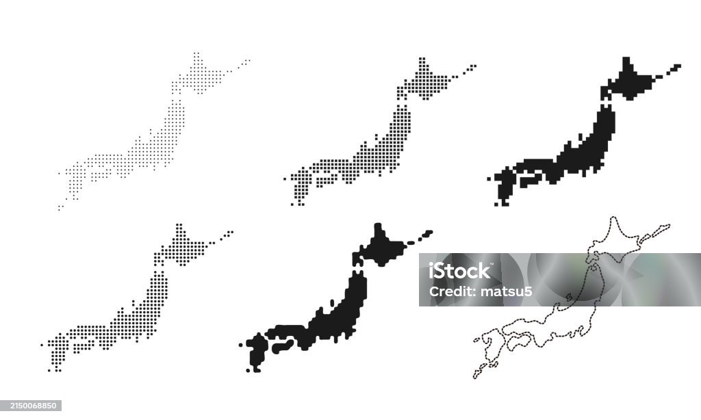Simple Japan Map Illustration Stock Illustration - Download Image Now ...