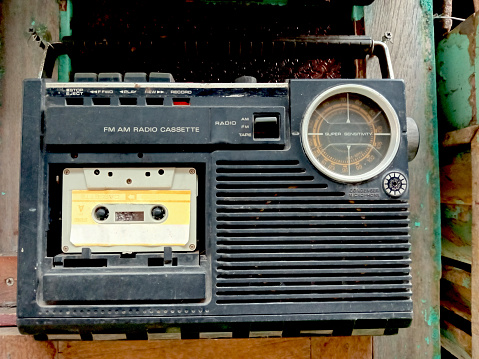 Malfunction radio cassette player.