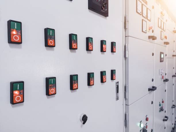 istock Electrical switch gear at Low Voltage power control center cabinet in industrial power plant. 2150072289