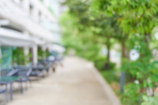 istock bstract urban tree-lined road background material Out of focus 2150072345