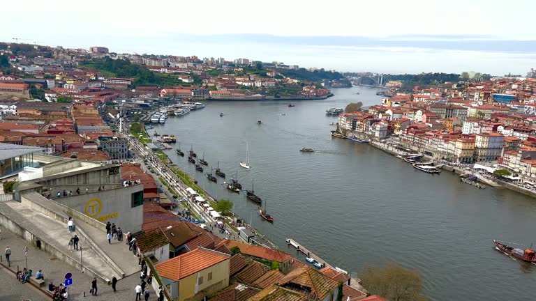 Porto city and Douro River
