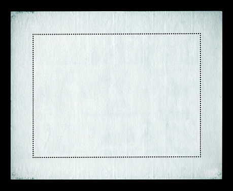Blank postage stamp paper textured background