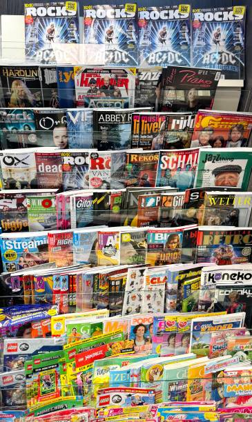 Ludwigsburg, Germany - April, 24th - 2024: German magazines youth, comic, music