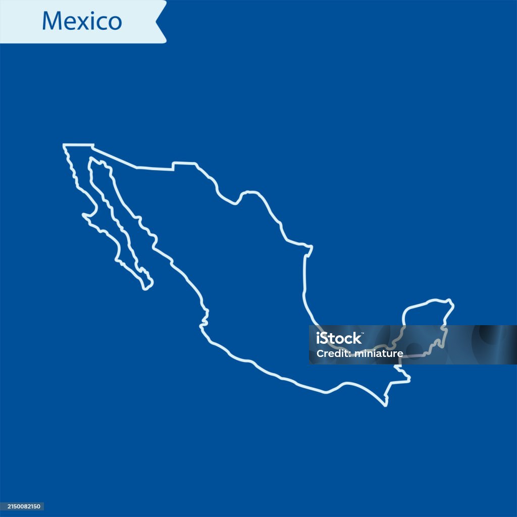 Mexico Abstract Map Mexico Map Stock Illustration - Download Image Now - Abstract, Art ...