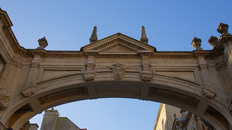 Archway In York Street In Bath, Somerset, England. low angle shot