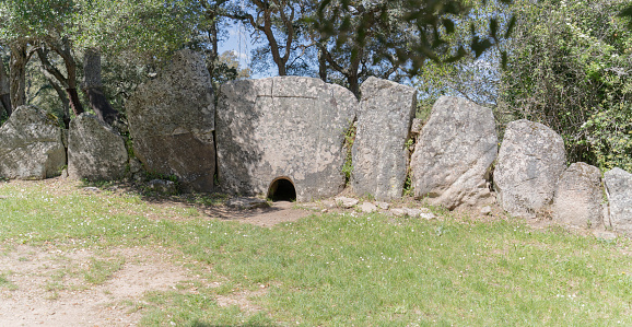 Tomb of the Giants of Pascaredda in Calangianus in northern Sardinia