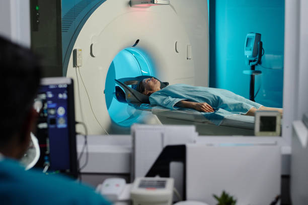 istock Woman Getting CT Scan Procedure 2150086108