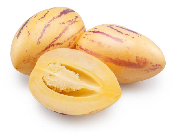 istock Pepino melon or pepino dulce on white background. File contains clipping path. 2150088047