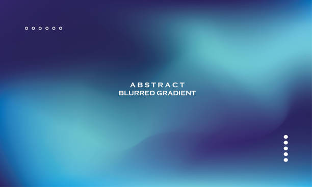 blurred gradient color abstract background design with vector geometric shapes elements - ön plan net arka plan flu stock illustrations
