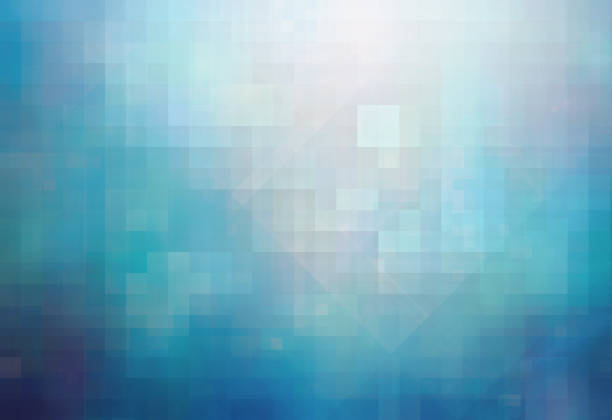 istock Abstract Backdrops in Turquoise and Blue, Infused with Patterns and Geometric Shapes 2150092733