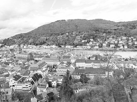 Street view of downtown Heidelberg, Germany