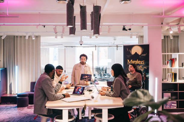 istock Diverse group of gaming designers working together on a new virtual game 2150096526