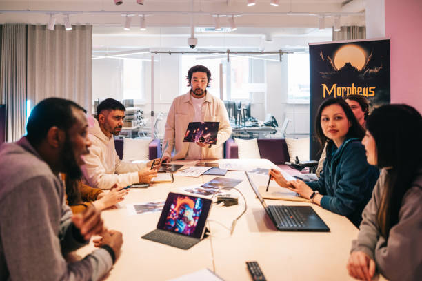 istock Diverse group of gaming designers working together on a new virtual game 2150096538
