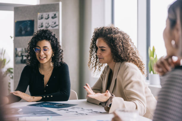 istock Diverse designers having a meeting together at the office 2150098705