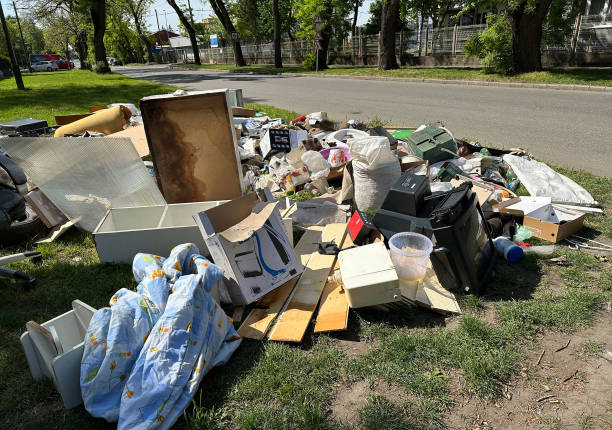 istock Garbage next to the road in the city 2150115688