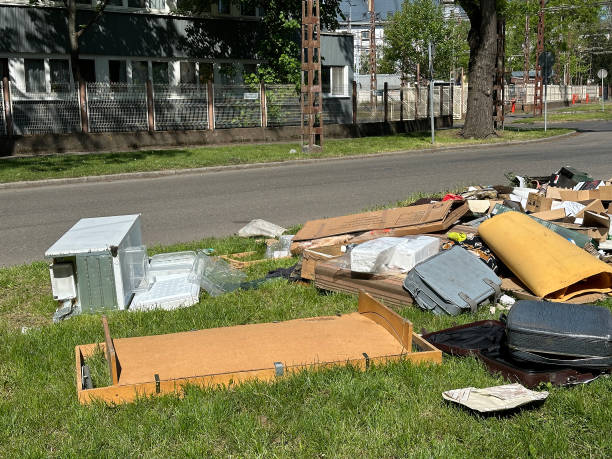 istock Garbage next to the road in the city 2150115689
