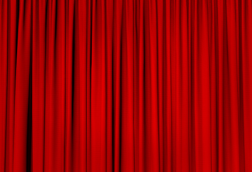 Theater stage curtain image