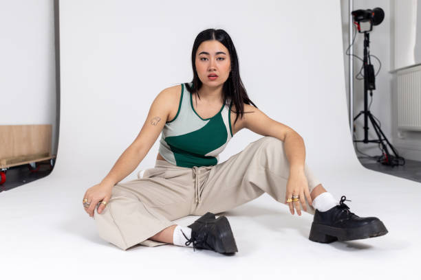 Confident Portrait Taken In A Studio