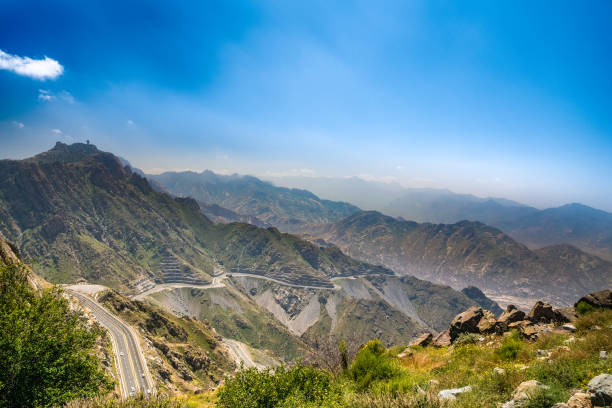 Landscape view of Taif Mountains
