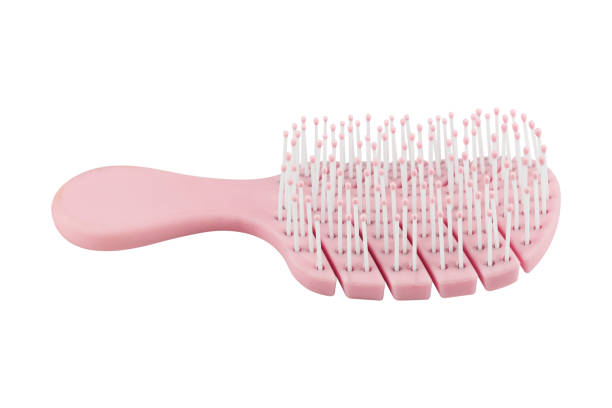 istock pink women's hair comb isolated from background 2150126687