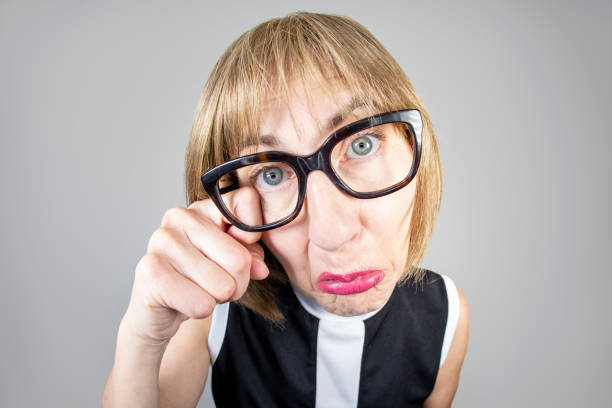 istock Fisheye Older Woman Ugly Crying 2150131053